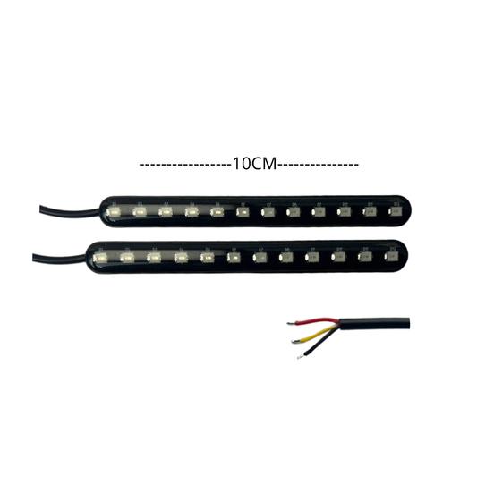 CINTAS LED 10CM LUZ ROJO SECUENCIAL (PAR)