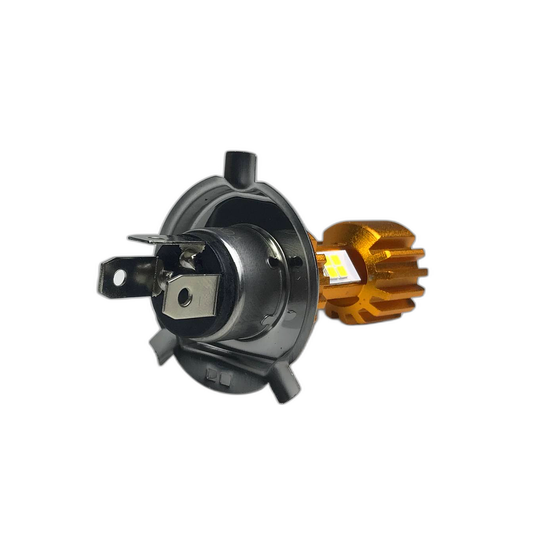 BOMBILLO LED H4 12 LED 3 CARAS MOTOS