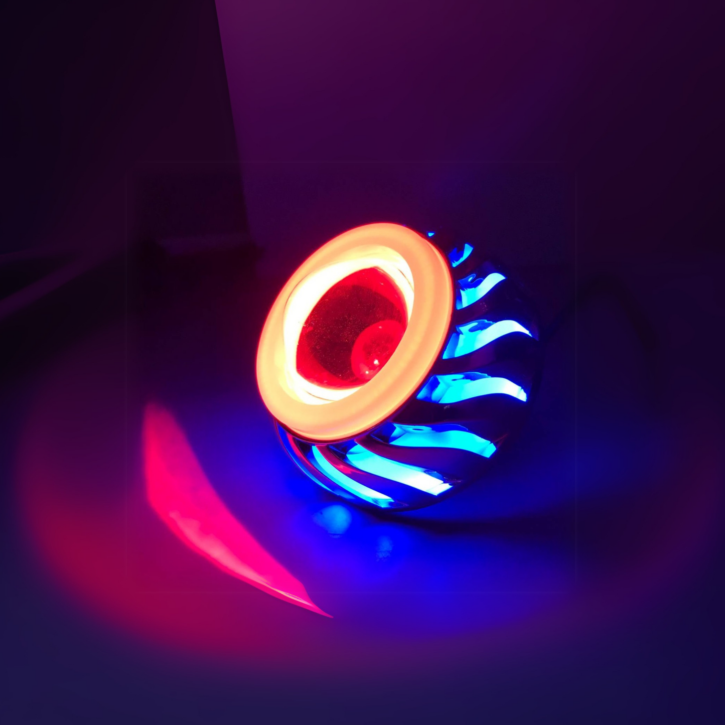 BOMBILLO FARO LED OJO DE ANGEL ESPIRAL DOBLE ANILLO