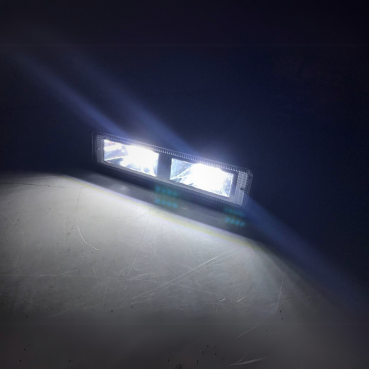 BARRA RECTANGUALAR 16LED 5 FUNCIONES MOTOS CARROS