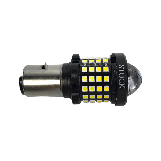 BOMBILLO FARO 2 CONTACTOS LUPA BLANCO Y AMARILLO