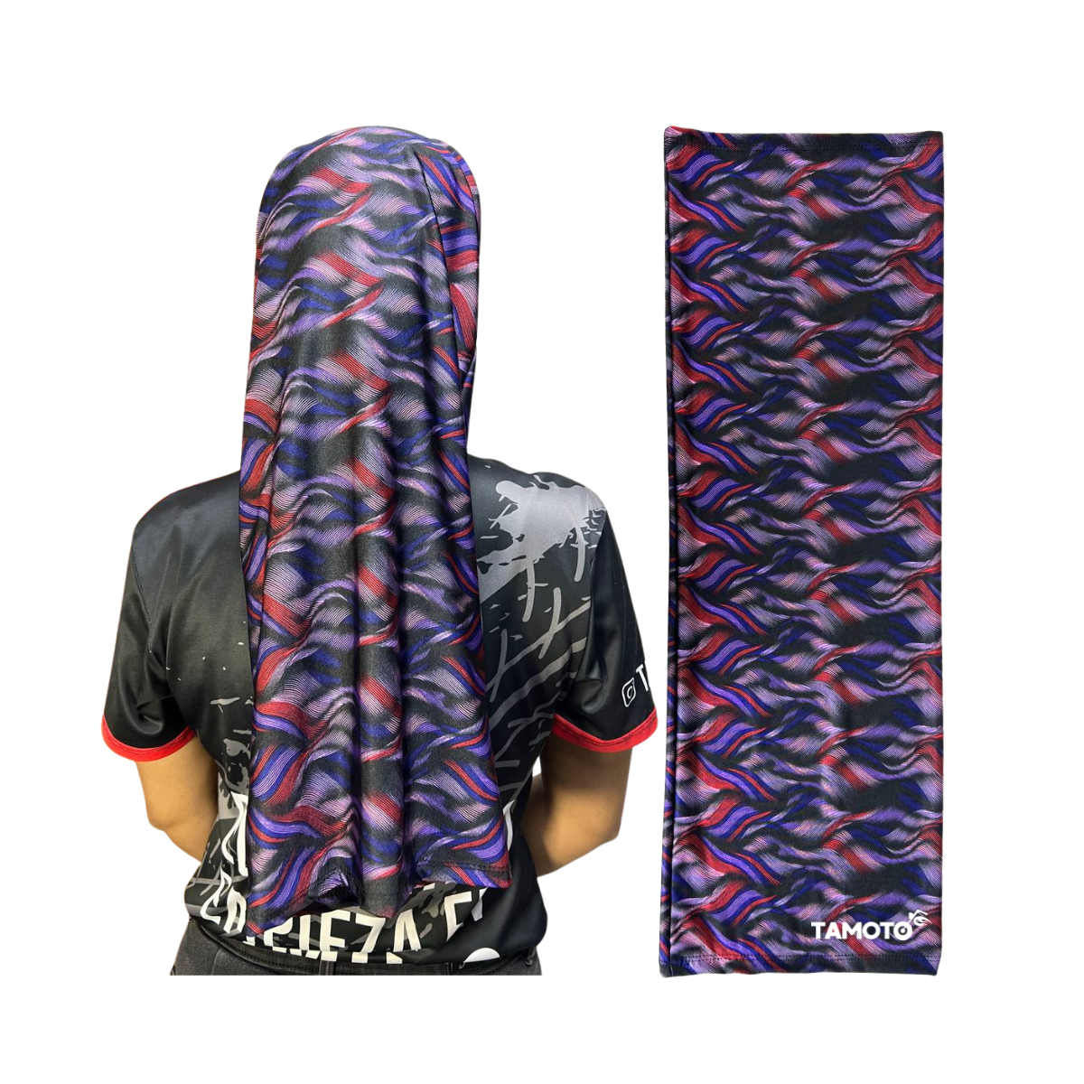 BANDANA TUBULAR ESTAMPADA 80CM PARA DAMA