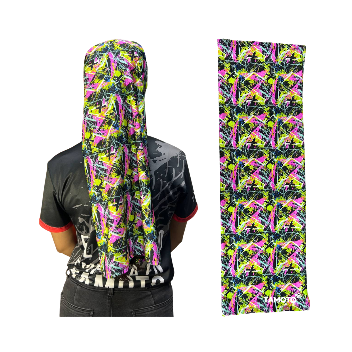 BANDANA TUBULAR ESTAMPADA 80CM PARA DAMA