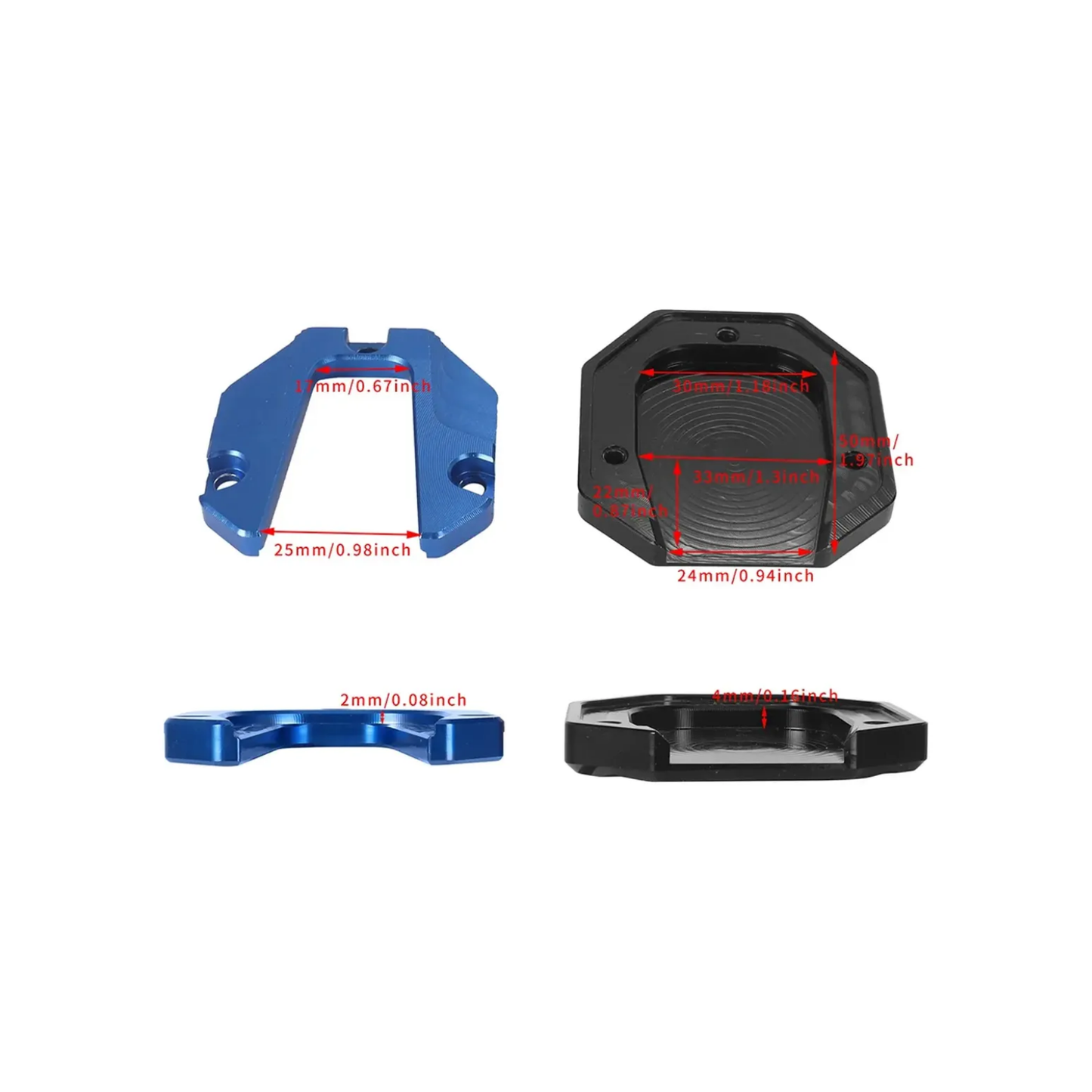 BASE PEDAL PATA DE APOYO DECORATIVO DE MOTOS