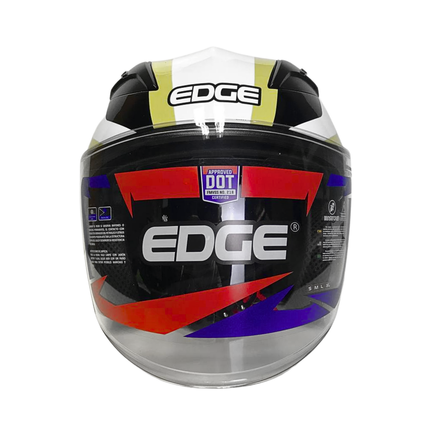 CASCO EDGE SEMI INTEGRAL THUNDER Z NEGRO CON BEIGE
