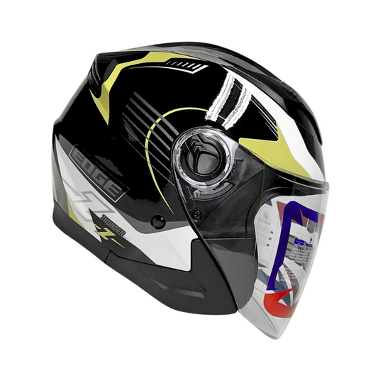 CASCO EDGE SEMI INTEGRAL THUNDER Z NEGRO CON BEIGE