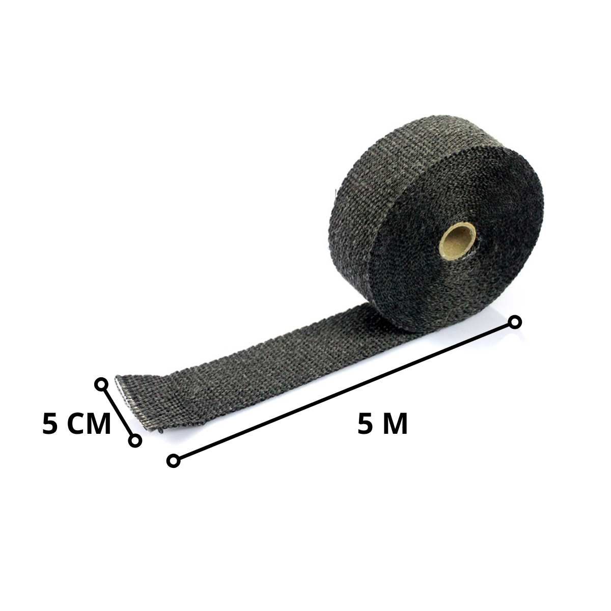 CINTA AISLANTE TERMICA 5CM GROSOR X 5M LARGO ROLLO NEGRO