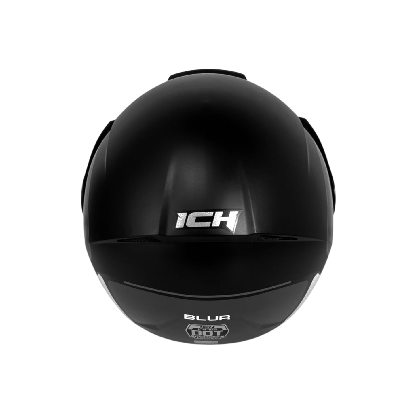 CASCO ICH SEMI INTEGRAL CON VISERA NEGRO CON BLANCO