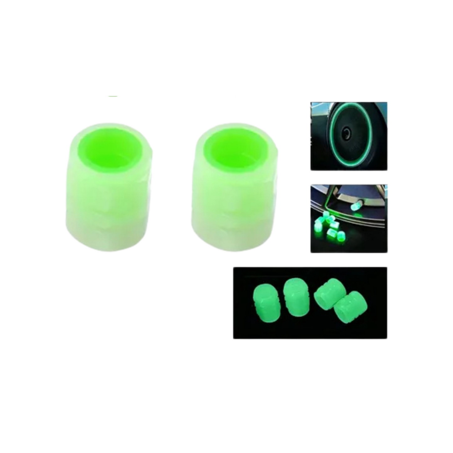 TAPA VALVULA RIN VERDE FLUORESCENTE (PAR)