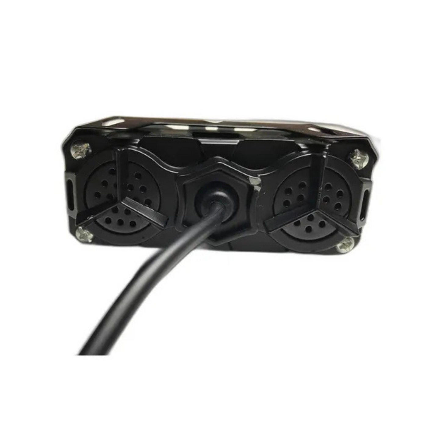 FARO 3 LED TIPO LUPA CON VENTILADOR MOTOS Y CARROS