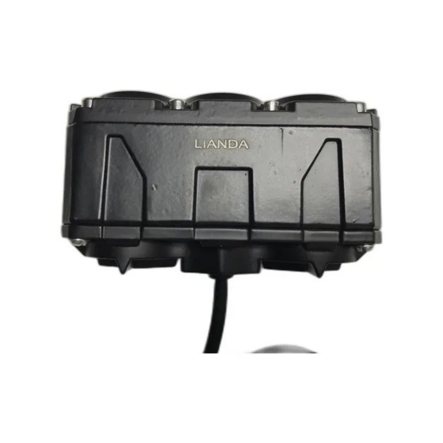 FARO 3 LED TIPO LUPA CON VENTILADOR MOTOS Y CARROS