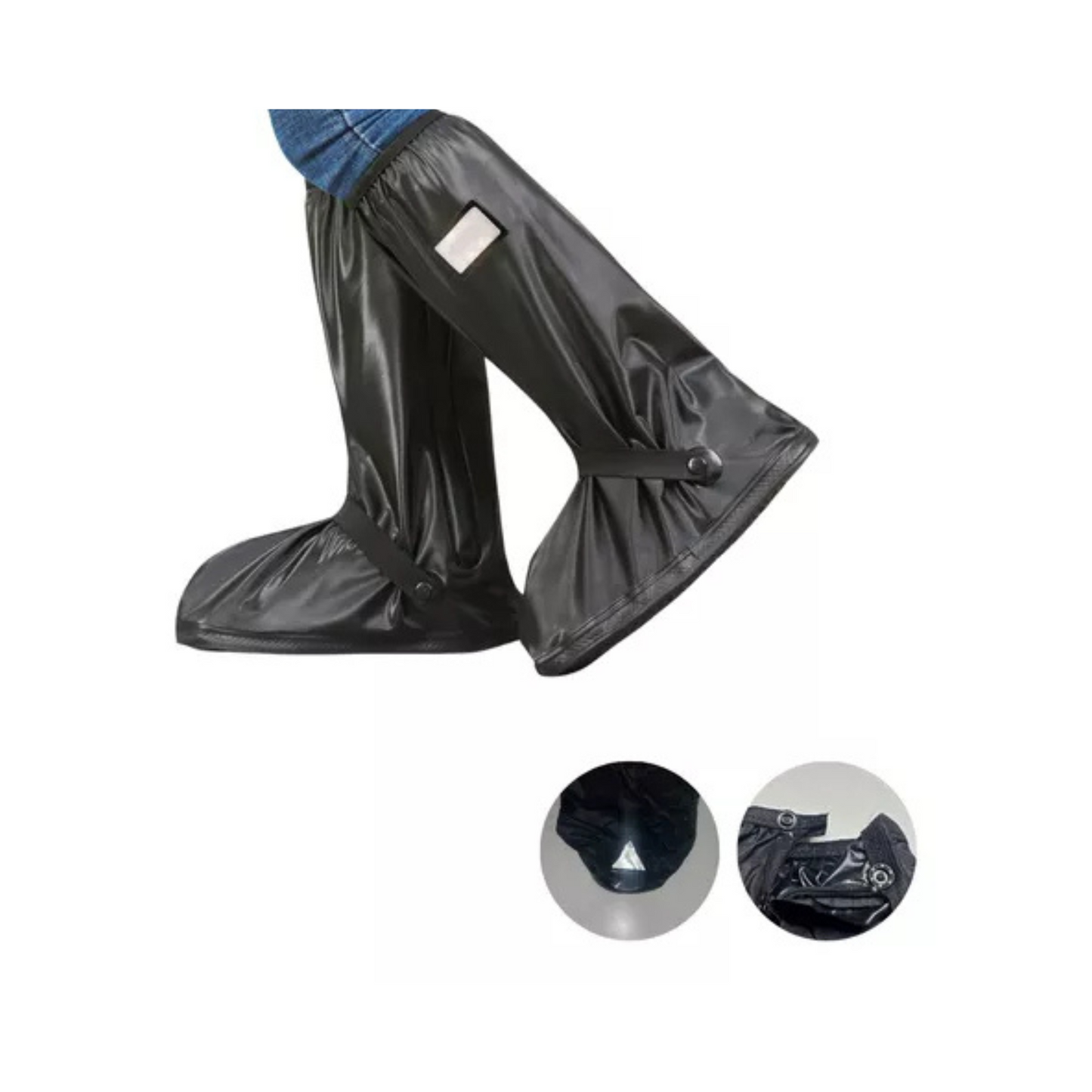 BOTAS IMPERMEABLE NEGRAS TALLAS L-X-XXL