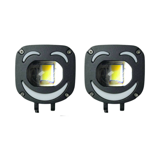 FARO LED LUPA EXPLORADOR COLORES ROJO AZUL BLANCO AMRILLA