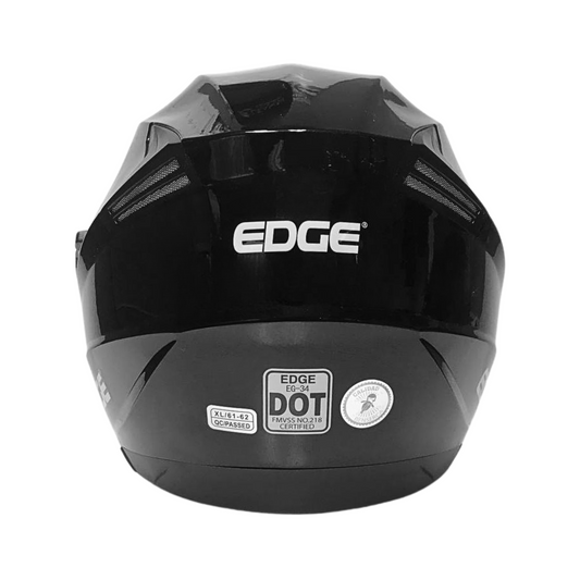 CASCO EDGE JAGUAR NEGRO BRILLANTE