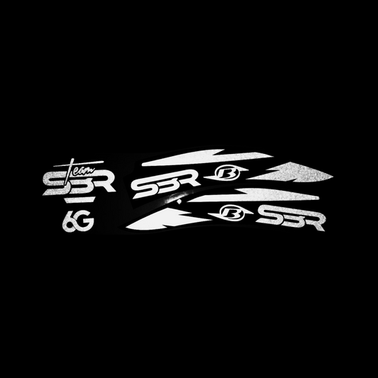 ETIQUETAS DECORATIVAS GUARDAFANGO SBR 6G REFLECTIVO MOTOS