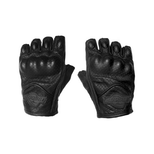 GUANTES CORTOS DE CUERO L PROTECTORES DE NUDILLO