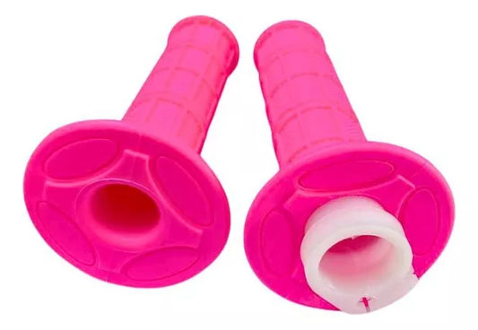 Puños Decorativos Universales Handle Grip Fucsia Con Hueso De Aceleracion