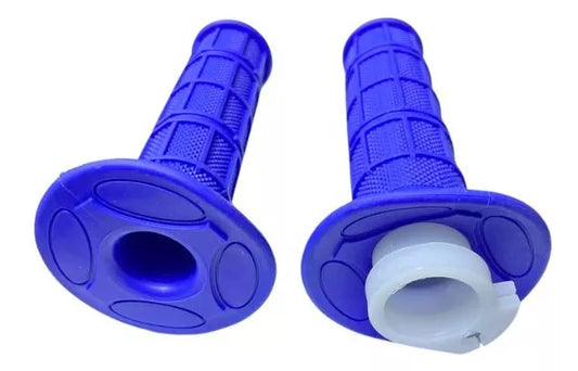 Puños Decorativos Universales Handle Grip Azul Con Hueso De Aceleracion
