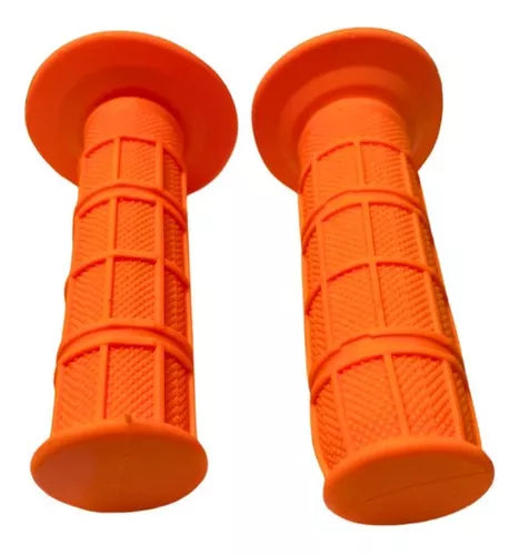 Puños Decorativos Universales Handle Grip Naranja Con Hueso De Aceleracion