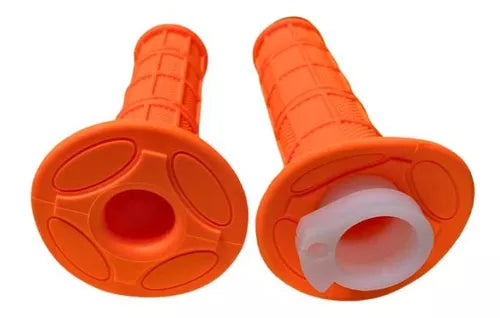 Puños Decorativos Universales Handle Grip Naranja Con Hueso De Aceleracion