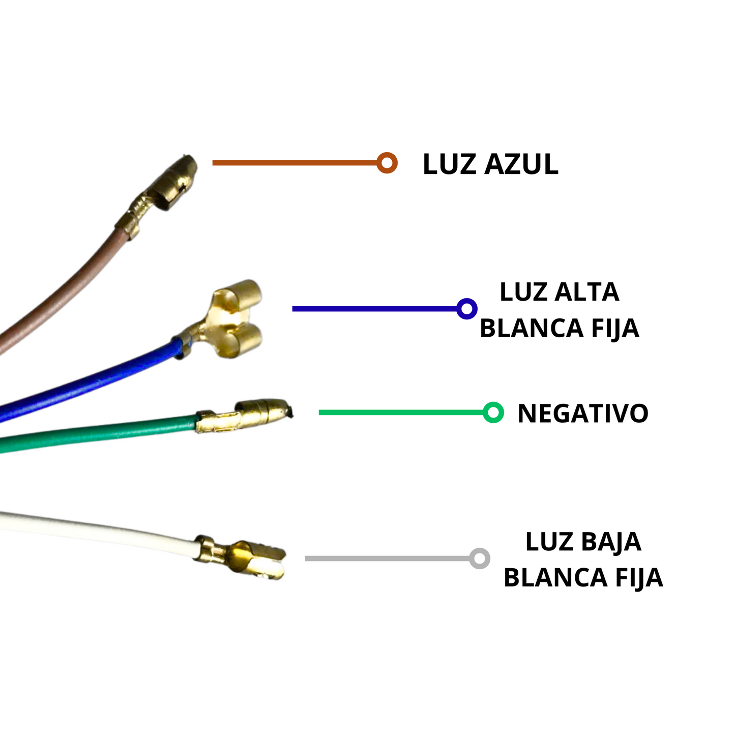 FARO 15 LUD LUZ BLANCA Y AZUL EMPIRE HORSE 150