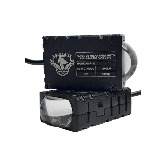 FAROS AUXILIARES LUPA AMARILLO BLANCO STALLION