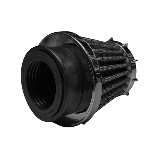 FILTRO DE AIRE NEGRO CONICO AJUSTABLE 35MM, 42MM, 48MM