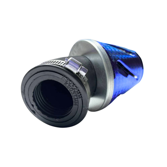FILTRO DE AIRE AZUL LISO CONICO AJUSTABLE 35MM, 42MM, 48MM