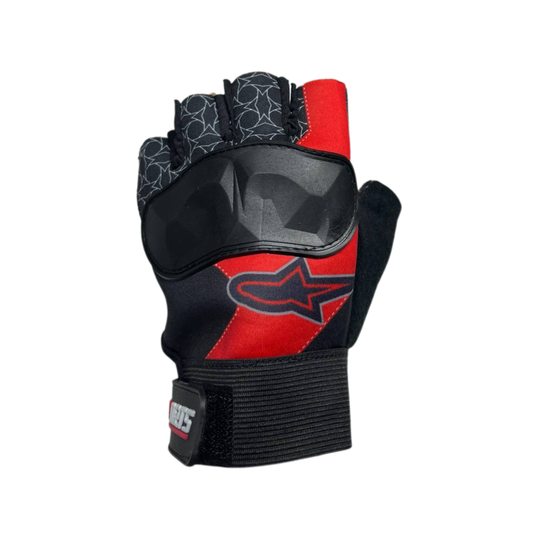 GUANTES CORTOS TIPO ALPINSTAR ROJO