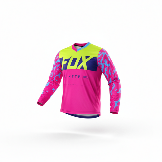 SUDADERA JERSEY MOTOCROSS FOX NEON FUCSIA