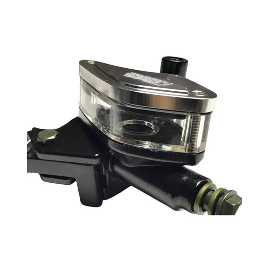 KIT BOMBAS DE FRENO Y CROCHE RACING PLATEADO MOTOS