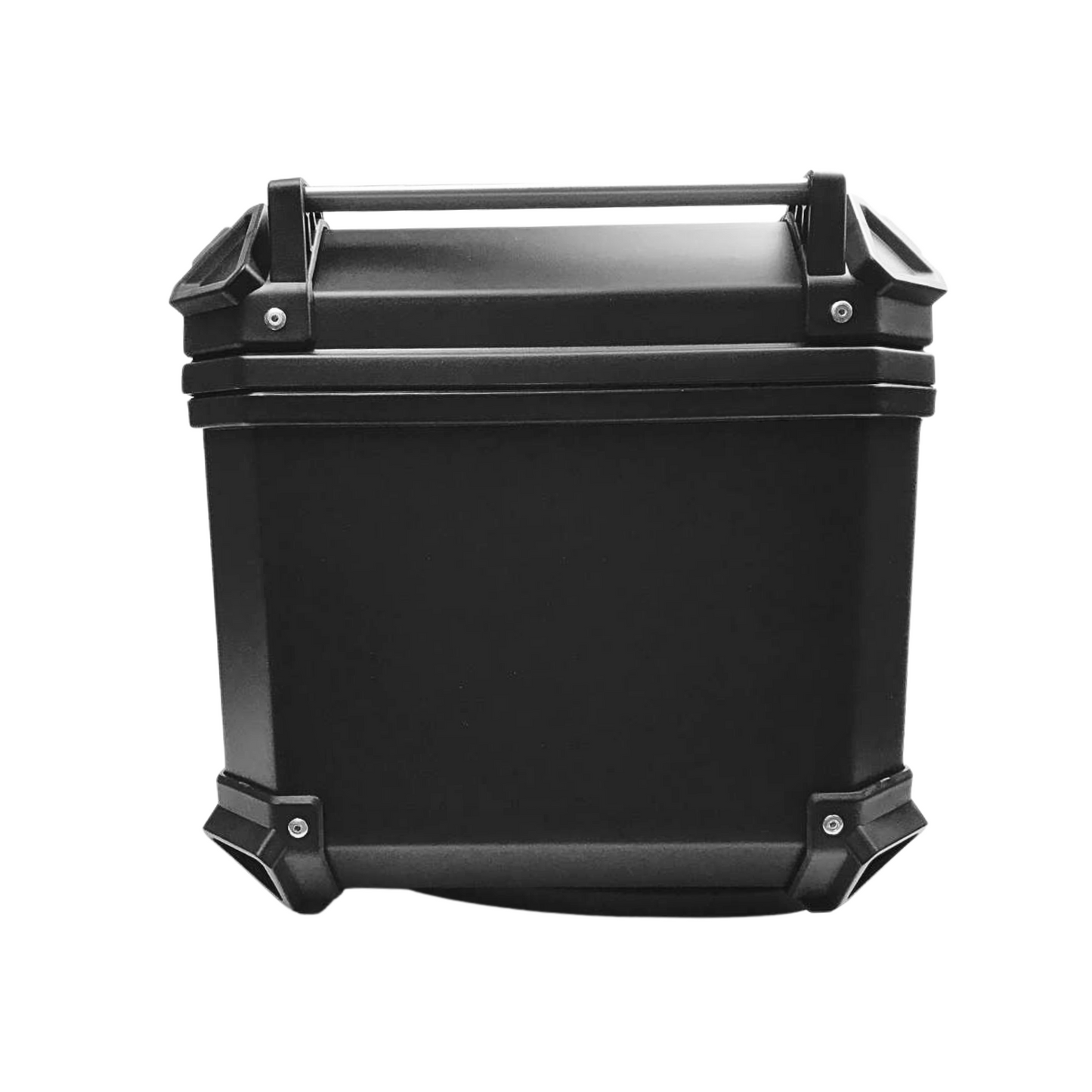 MALETA CUADRADA ALUMINIO NEGRO 45 LITROS 1 CERRADURA