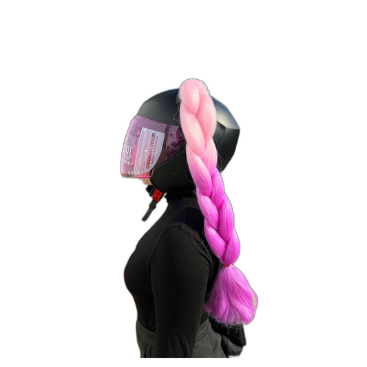 TRENZA DE COLORES PARA CASCO (PAR)