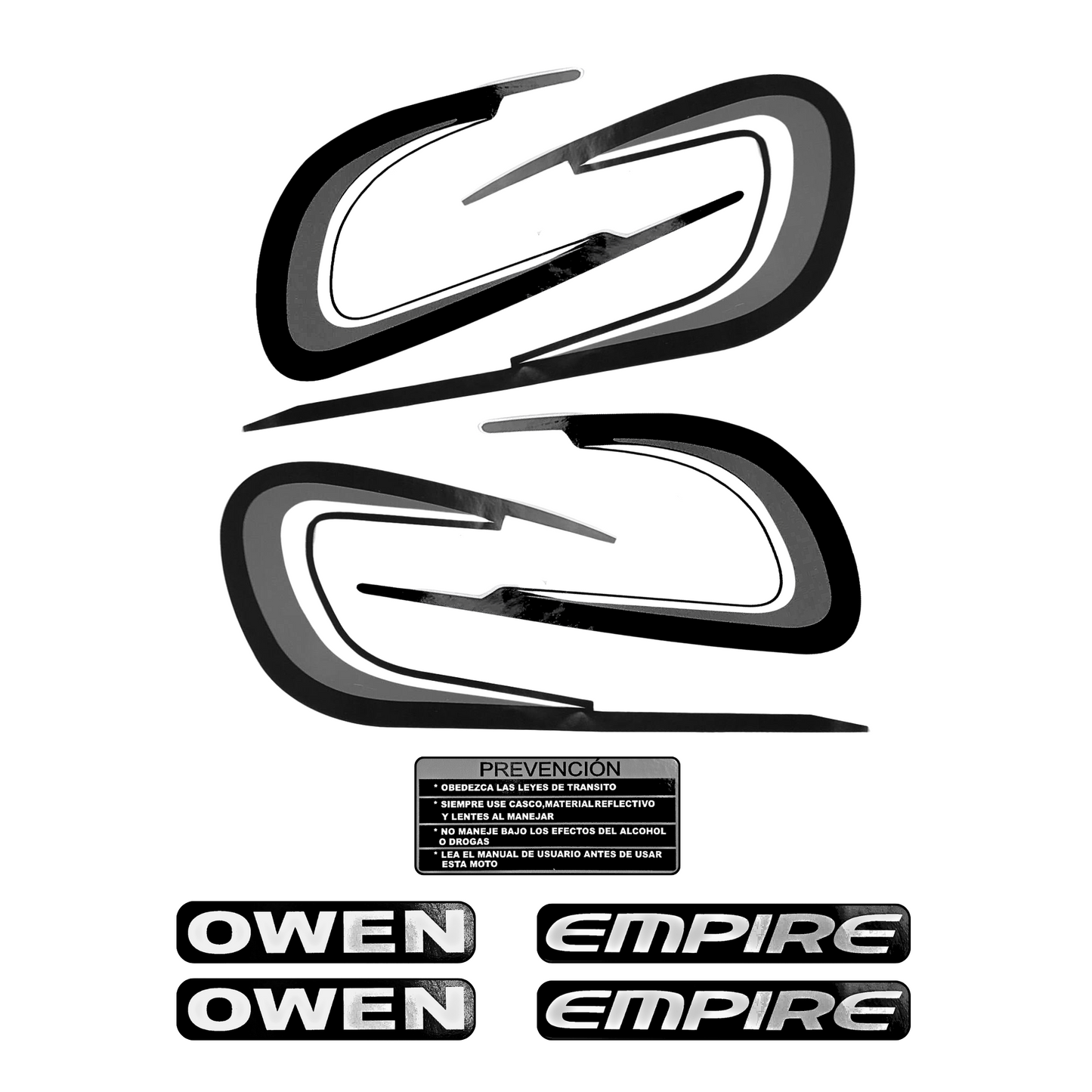ROTULADO OWEN MODELO VIEJO NEGRO BRILLANTE