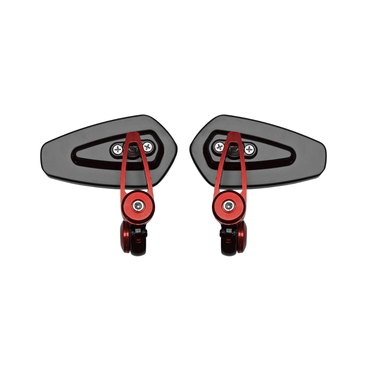 RETROVISORES CAFÉ RACER OVALADOS ROJO