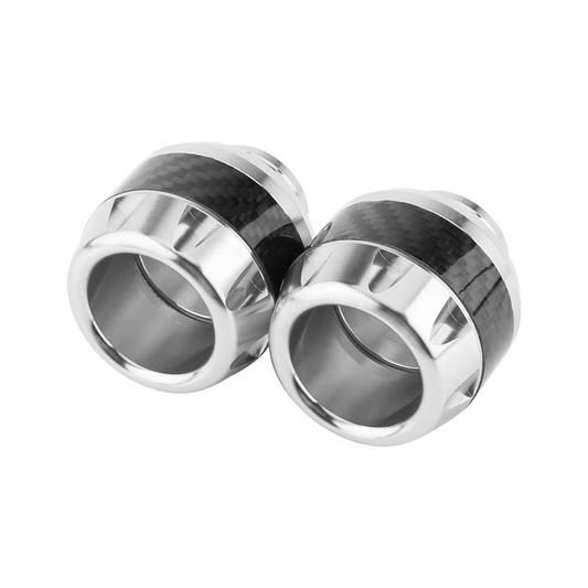 SLIDER TIPO COPA CON ETIQUETA FIBRA DE CARBONO PLATEADO