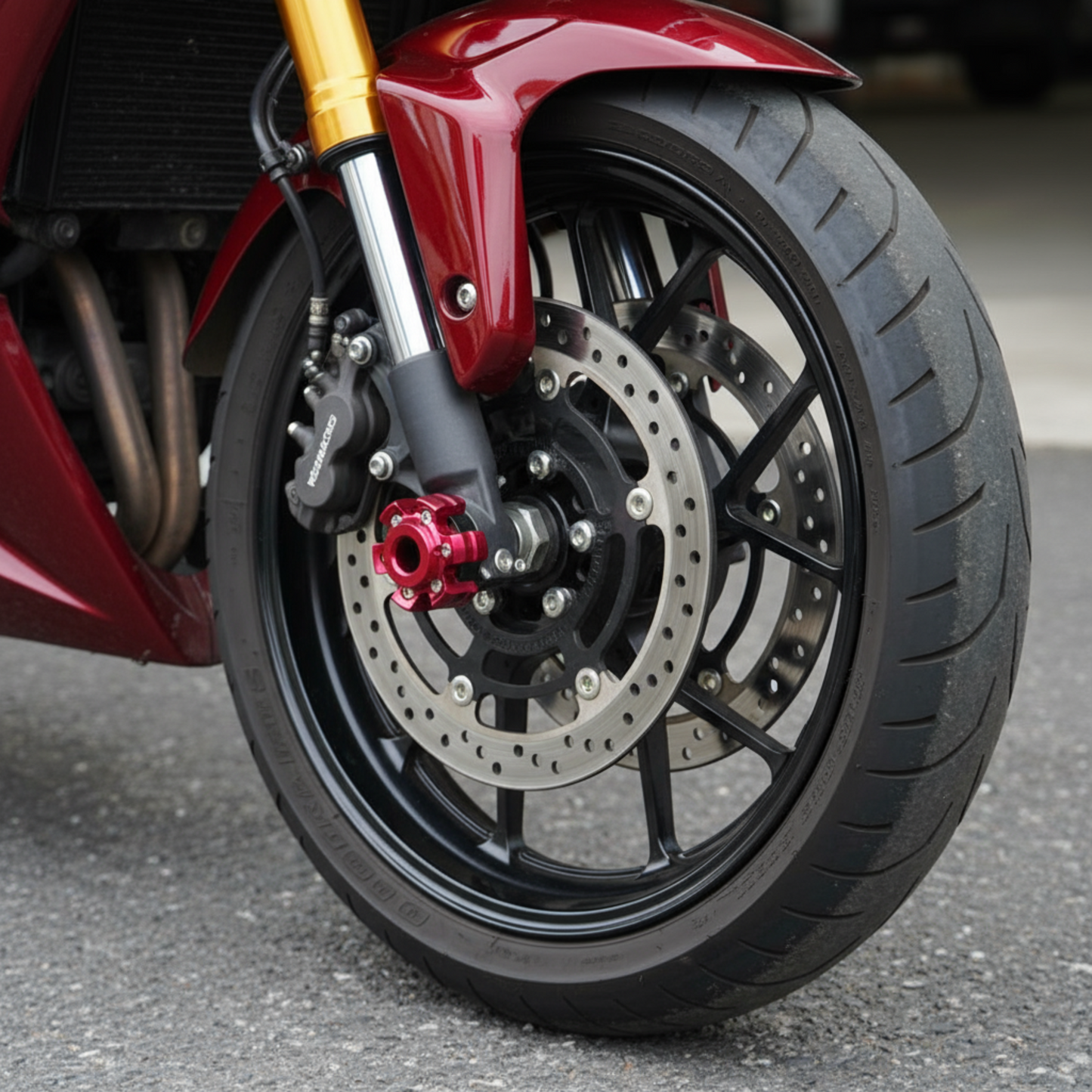 SLIDER ATORNILLADO PESADOS ROJO MOTOS