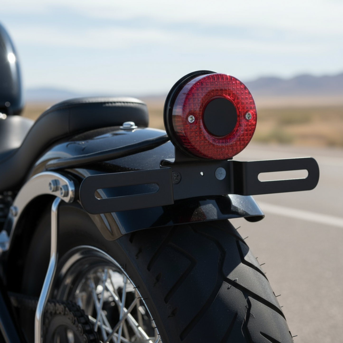 STOP ROJO LED UNIVERSAL REDONDO ARO