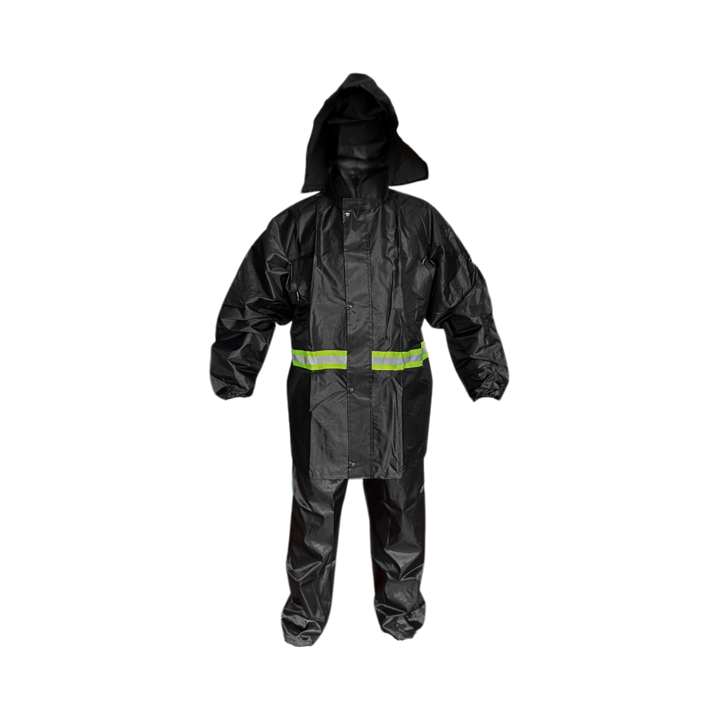 TRAJE IMPERMEABLE NEGRO TALLA L EDGE CON BOLSO