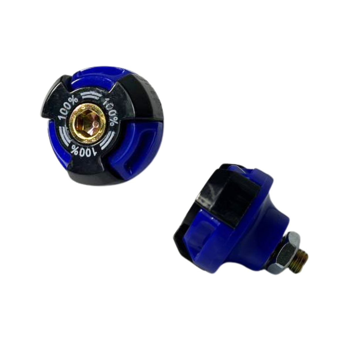 TORNILLO DECORATIVO REDONDO AZUL CON NEGRO