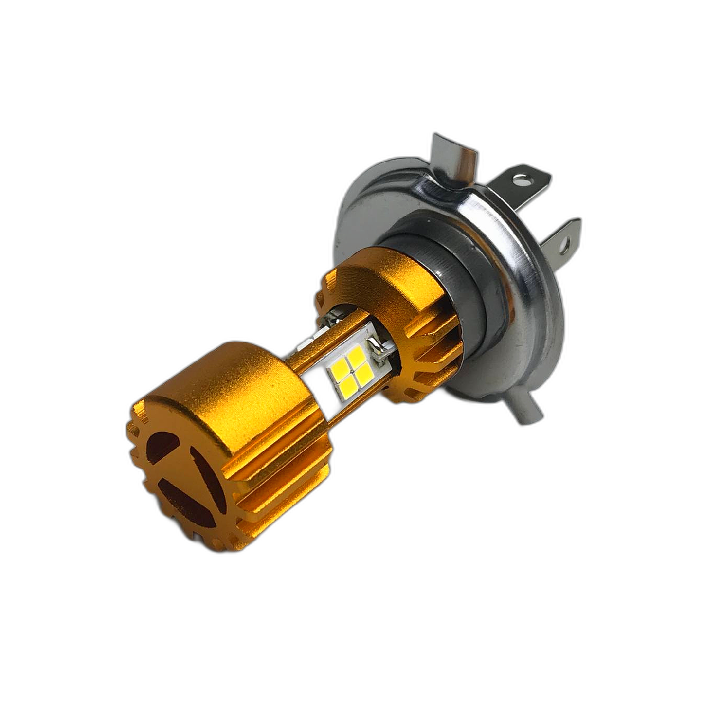 BOMBILLO LED H4 12 LED 3 CARAS MOTOS