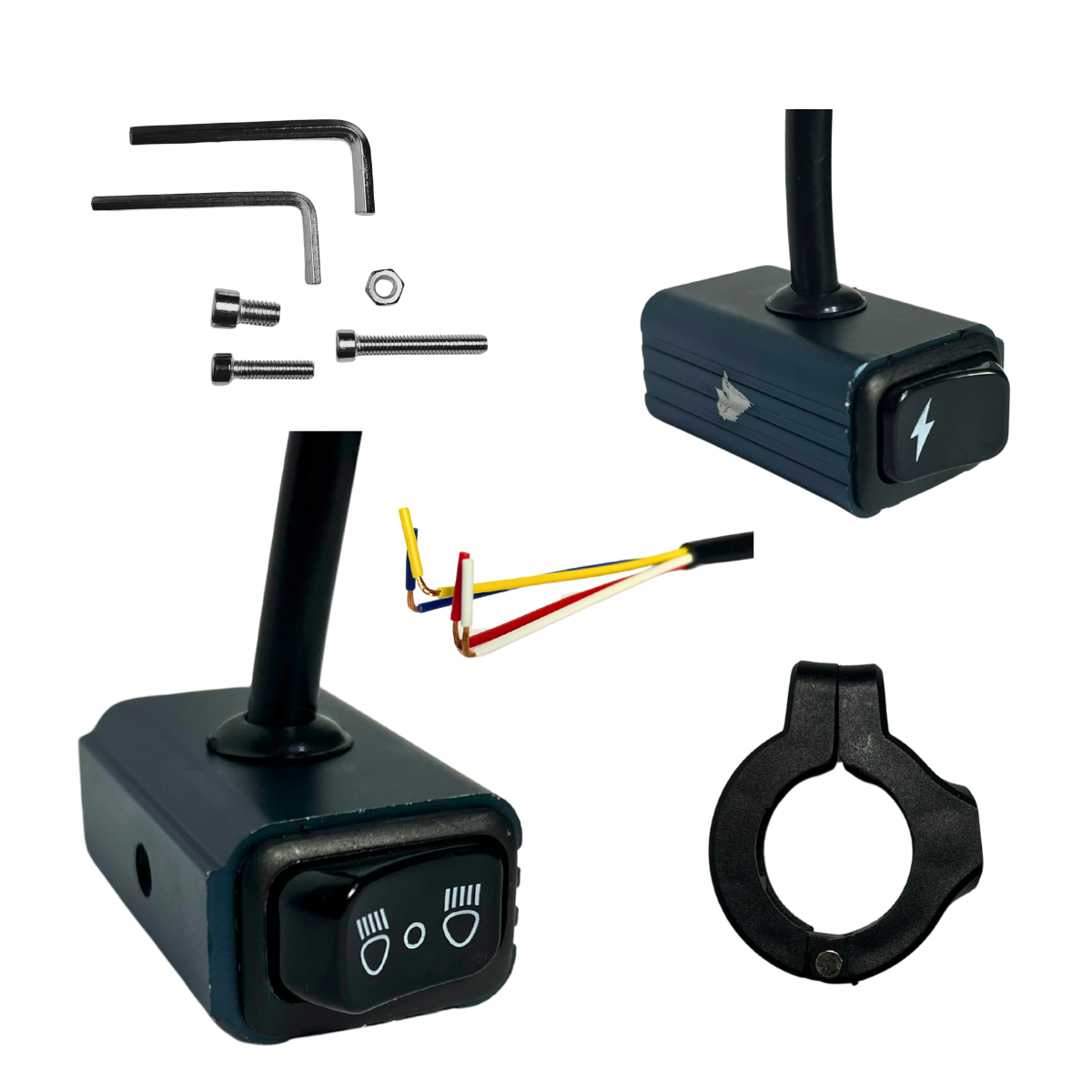 SWITCH 4 CABLES C/INTERMITENTE DE VOLANTE STALLION