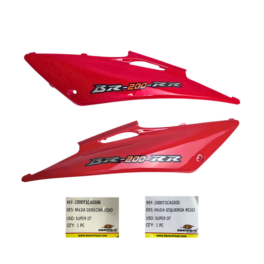 FALDAS LATERALES BERA DT ROJO (APLICA TAMBIEN PARA TREPADOR Y LECHUZA)