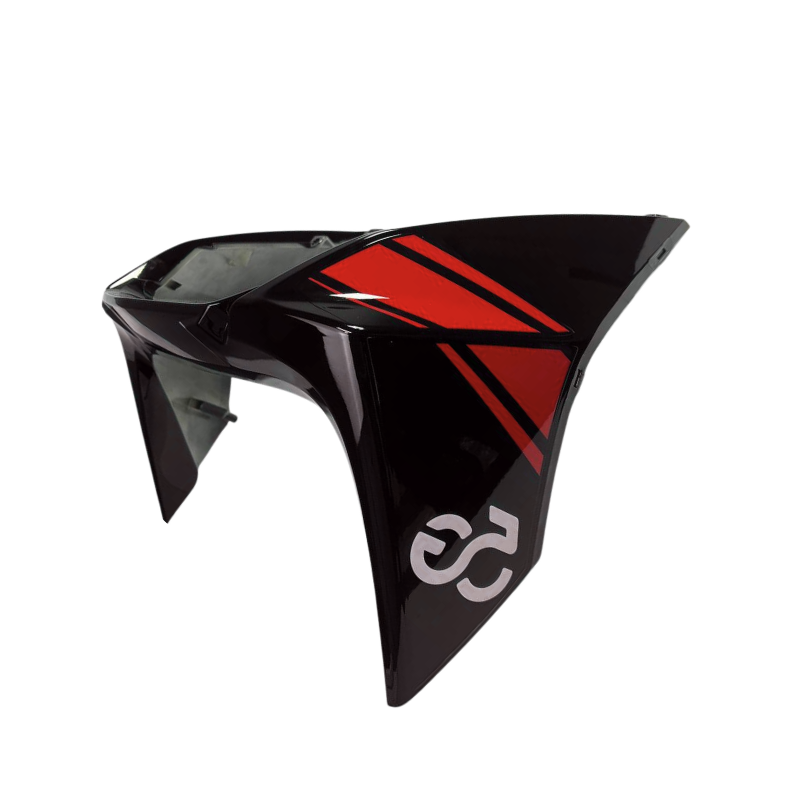 CARETA FRONTAL BERA BWS 5G NEGRO CON ROJO