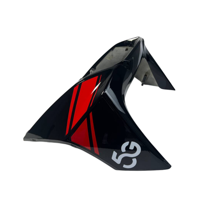 CARETA FRONTAL BERA BWS 5G NEGRO CON ROJO