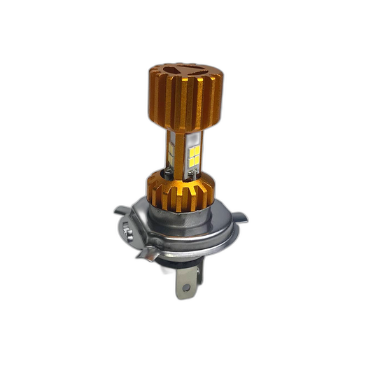 BOMBILLO LED H4 12 LED 3 CARAS MOTOS
