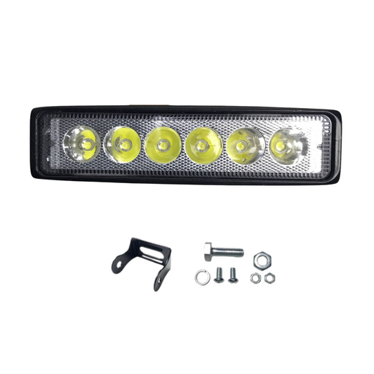 BARRA RECTANGUALAR 6 LED 1 FUNCION MOTOS CARROS