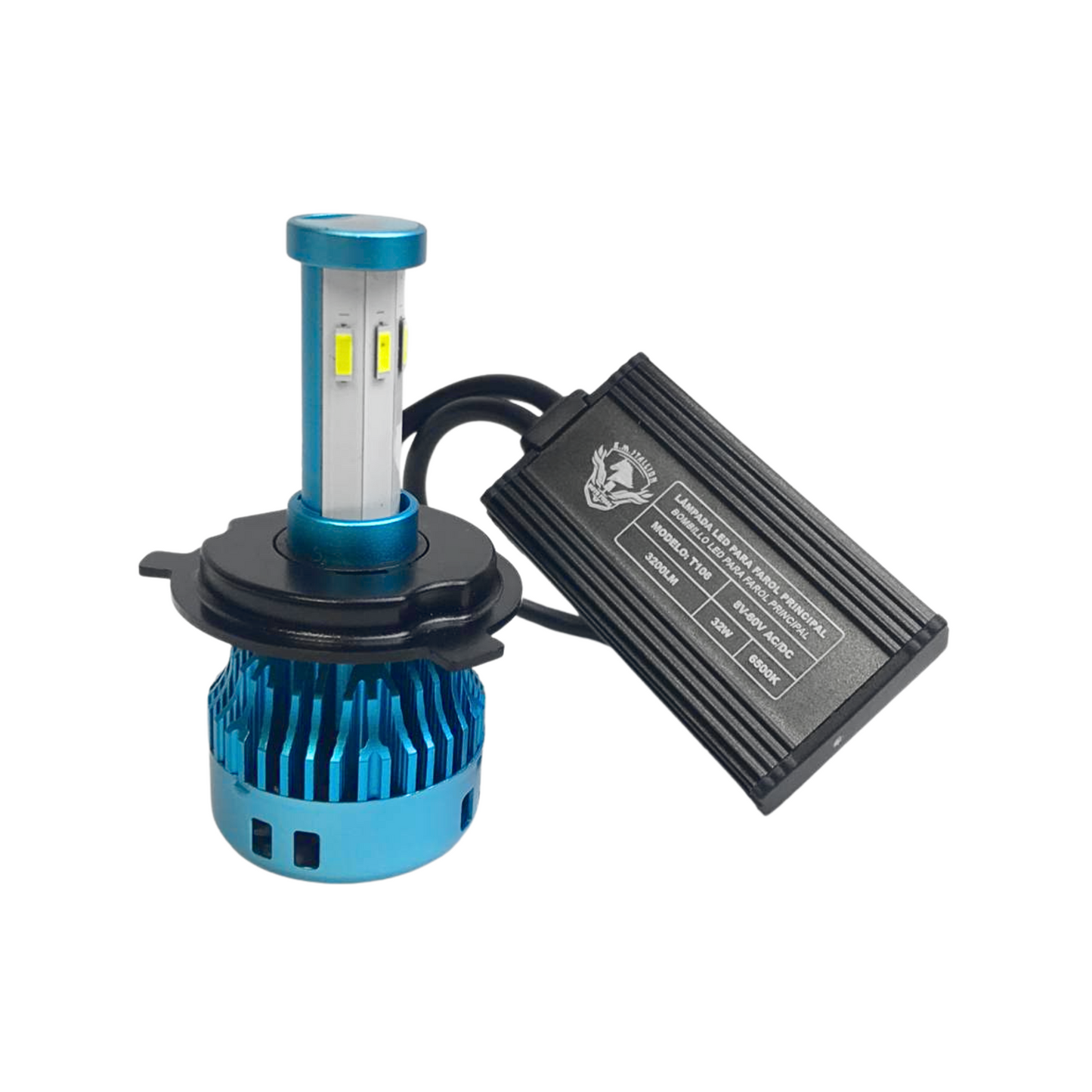 BOMBILLO FARO 6 LED H4 CON BALASTO STALLION