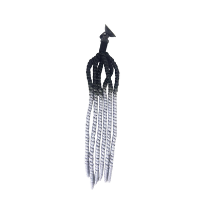 COLA PARA CASCO DE CABELLO TIPO GREEDLOS NEGRO CON GRIS