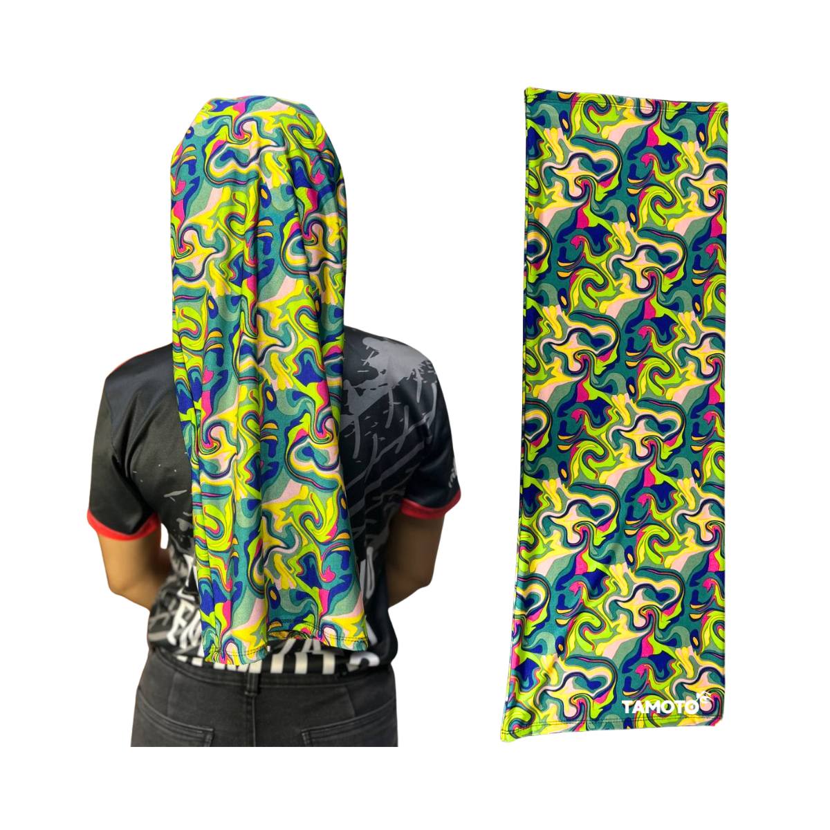 BANDANA TUBULAR ESTAMPADA 80CM PARA DAMA